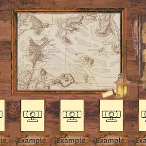 Superposition de diffusion en direct en bois au format vertical pour le jeu réel DnD/TTRPG : prend en charge les MD et 2 à 6 joueurs