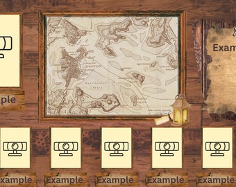 Vertical Format Wooden Livestream Overlay for DnD/TTRPG Actual Play: Supports DM and 2-6 Players