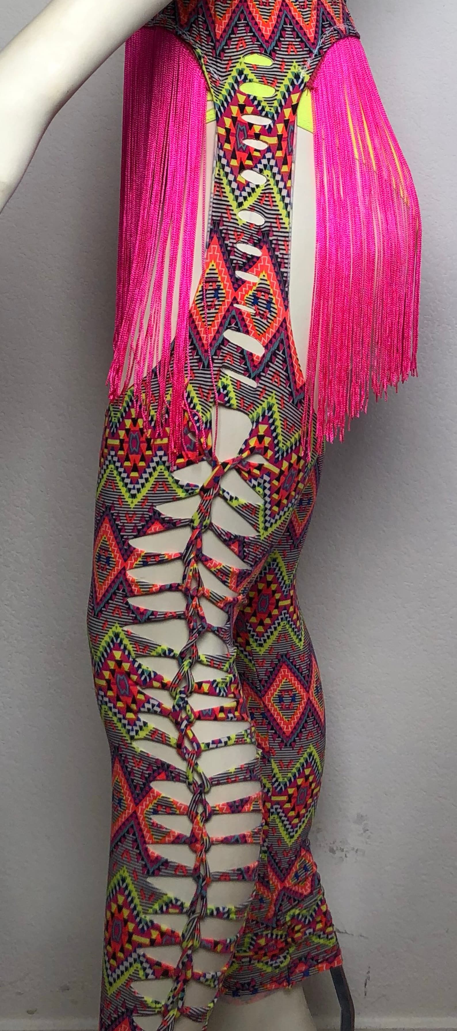 Sexy Fringe Chaps/rave Wear/ Costume/neon/fringe/festival Gear Etsy