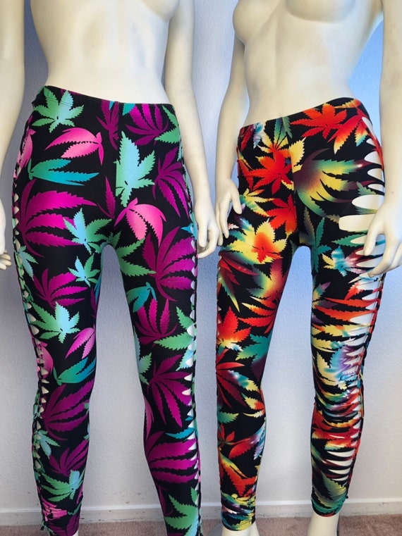 Leggings cortados y trenzados Concert Gear Festival Wear Etsy Mexico