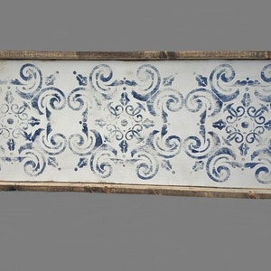 Rustic Tile mandala style pattern  print sign/cottage/farmhouse decor/living room decor/bedroom decor
