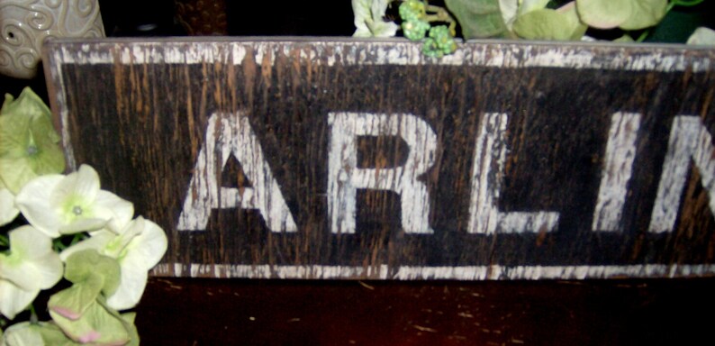 Arlin Lettering Rustic Arlington Sign/american Decor - Etsy