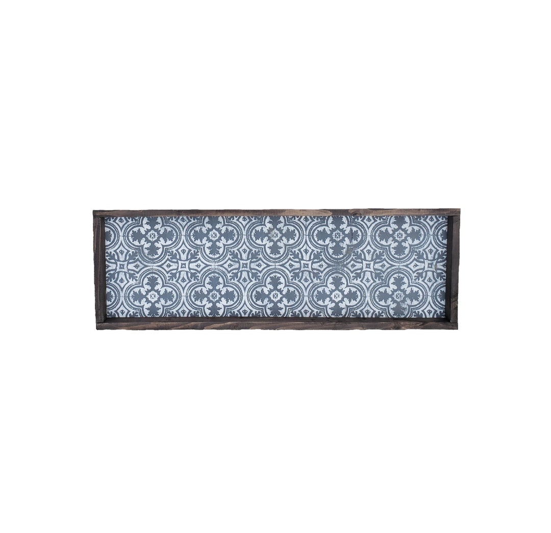 Rustic Tile Pattern Print Sign/cottage/farmhouse Decor/living Room ...