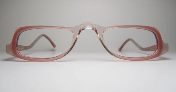 1980s Pink Clear optical frames for Eyeglasses or… - image 2