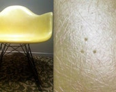 EAMES LEMON YELLOW Fiberglass Chair Raised 3 Dots Early Armshell Rocker Zenith Herman Miller Rocking ArmChair Rare collectible