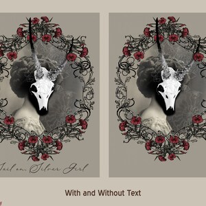 VICTORIAN Creatures VALENTINE SET 14 instant download valentines 5x7 prints crow bunny cat owl hummingbird gorilla flamingo wendigo cryptid image 3