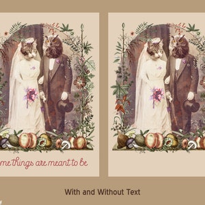 VICTORIAN Creatures VALENTINE SET 14 instant download valentines 5x7 prints crow bunny cat owl hummingbird gorilla flamingo wendigo cryptid image 9