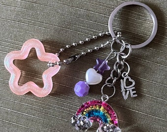 Rainbow Pride Love Keychain