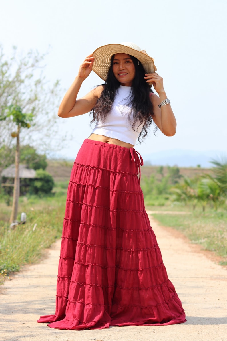 Long Skirt / Boho Skirt /maxi Skirt /full Length Skirt/ Modest Etsy