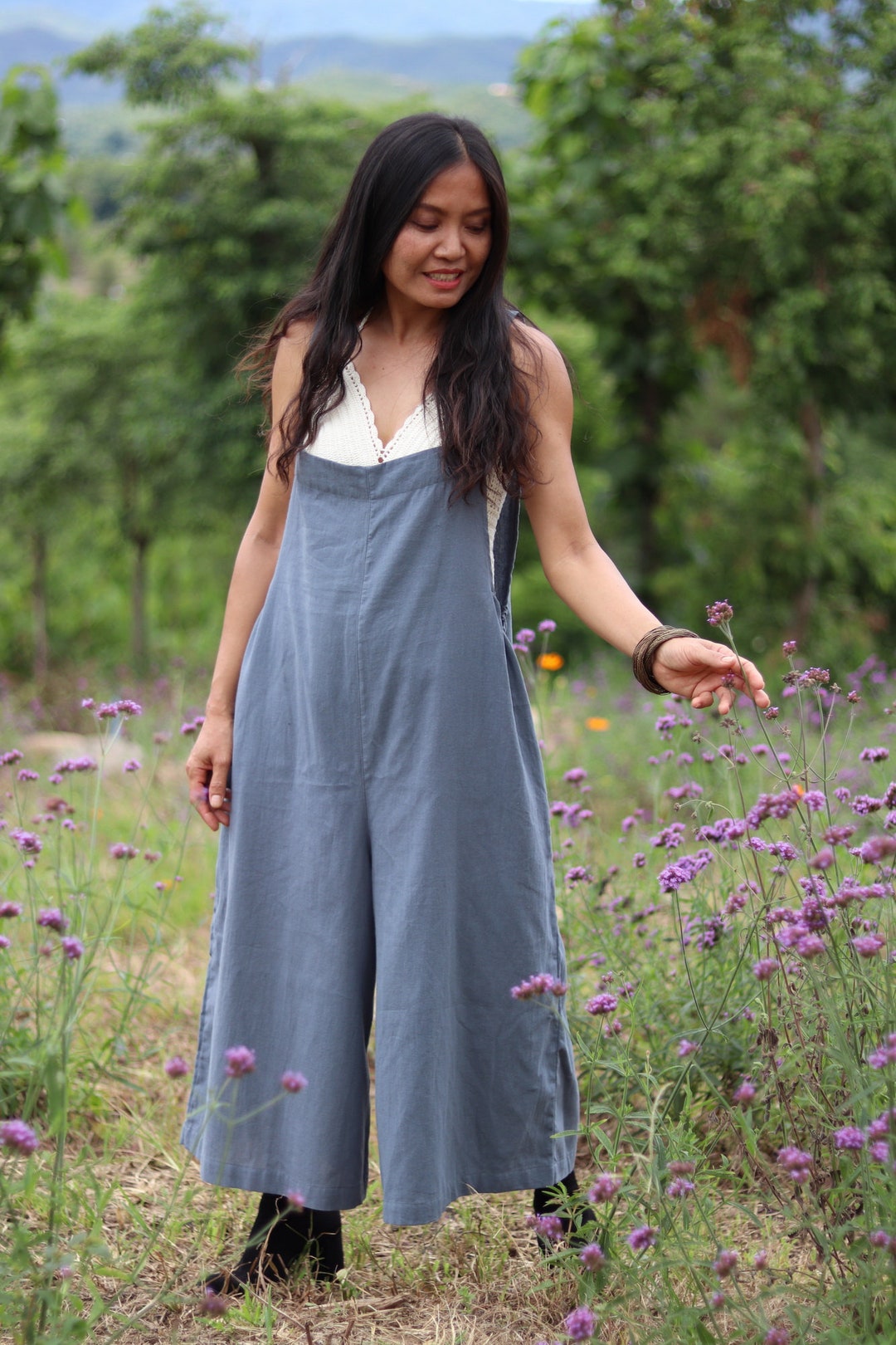 Jumpsuit / Dungarees / Boho Dungarees / Jumpsuit Plus Size Etsy