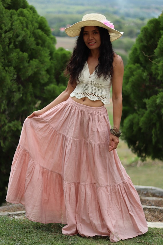 maxi boho skirt