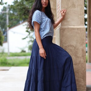 Long Skirt / Long Boho Skirt / Maxi Skirt / Full Length Skirt / Dark ...