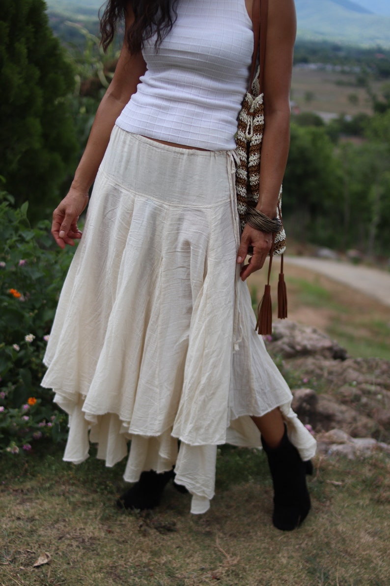 Boho Skirt / Long Skirt / Pixie Skirt / Bohemian Skirt / Maxi Etsy