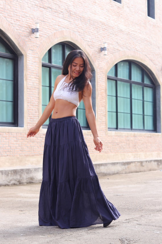 Long Skirt / Long Boho Skirt / Maxi Skirt / Full Length Skirt  