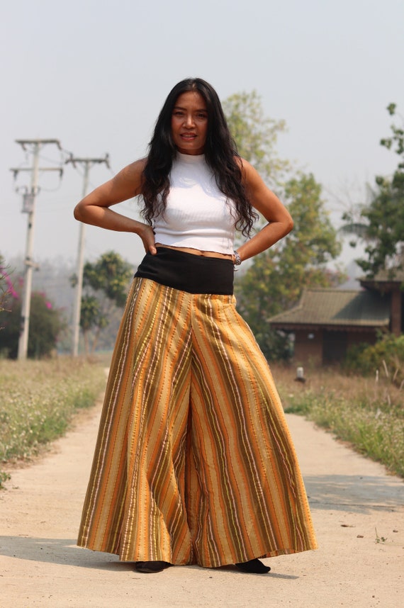 Buy Wide Leg Pants / Skirt Pants / Palazzo Pants / Bell Bottom Pants /  Flared Pants / Beach Pants / Boho Pants / Colorful Indian Fabric /size XL  Online in India 