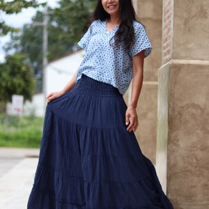Long Skirt / Long Boho Skirt / Maxi Skirt / Full Length Skirt / Dark ...