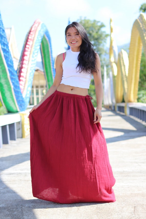 Long Skirt / Long Boho Skirt / Maxi Skirt/ Modest Skirt /Color | Etsy