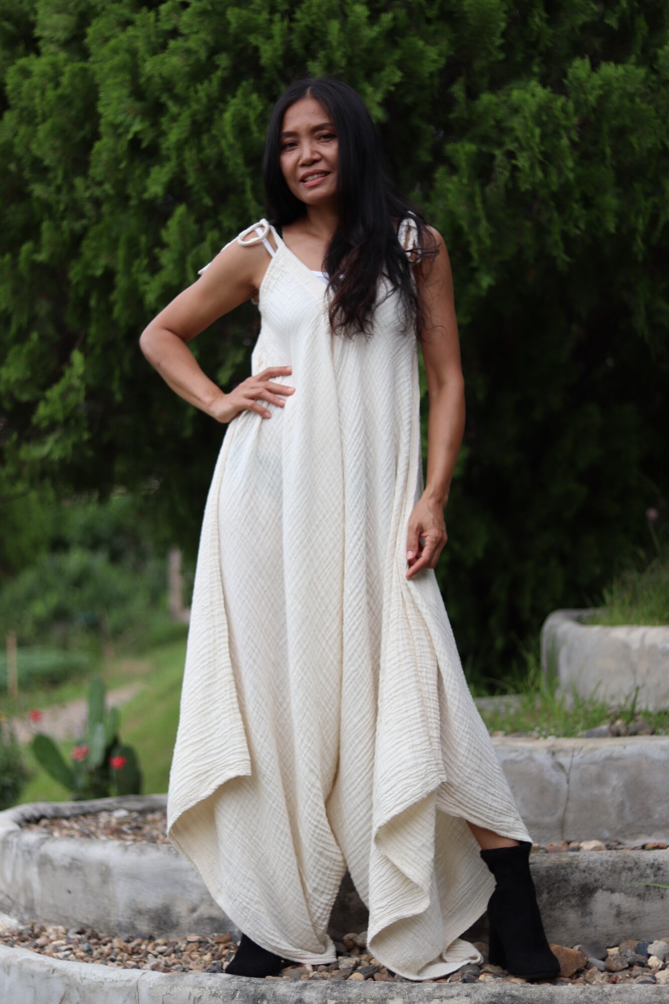 bohemian loose fit jumpsuit