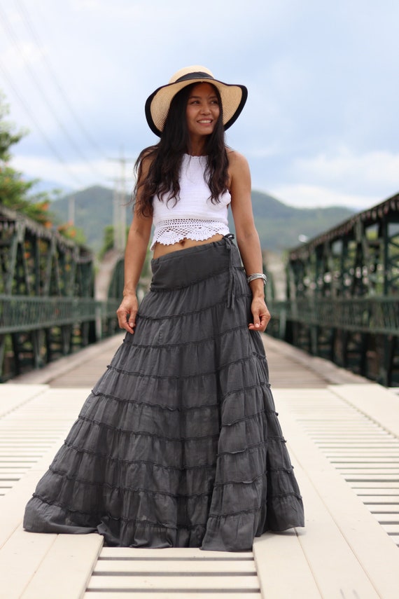 full length skirt and top