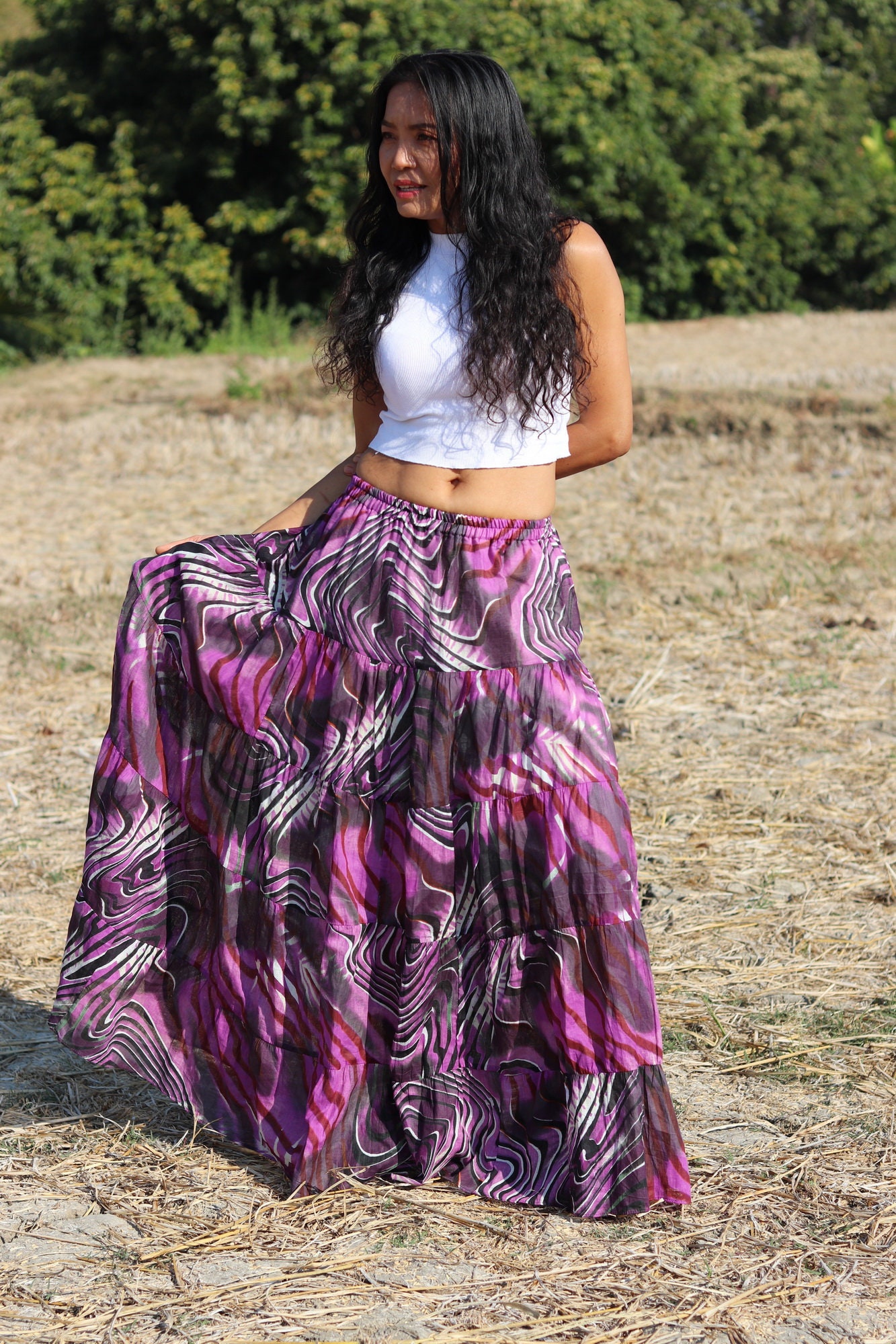 Long Skirt / Long Boho Skirt / Maxi Skirt / Full Length Skirt | Etsy