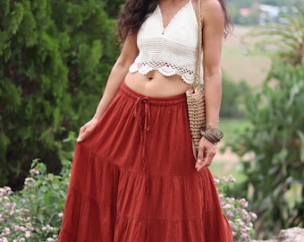 Long Skirt / Long Boho Skirt / Maxi Skirt / Full Length Skirt - Etsy