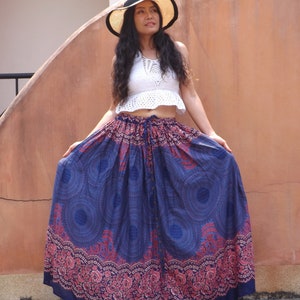 Maxi Skirt / Long Skirt/ Modest Skirt / Boho Skirt /Full Length Skirt /Soft and Floaty / Summer Skirt /Beach Skirt / Printed Fabric image 10
