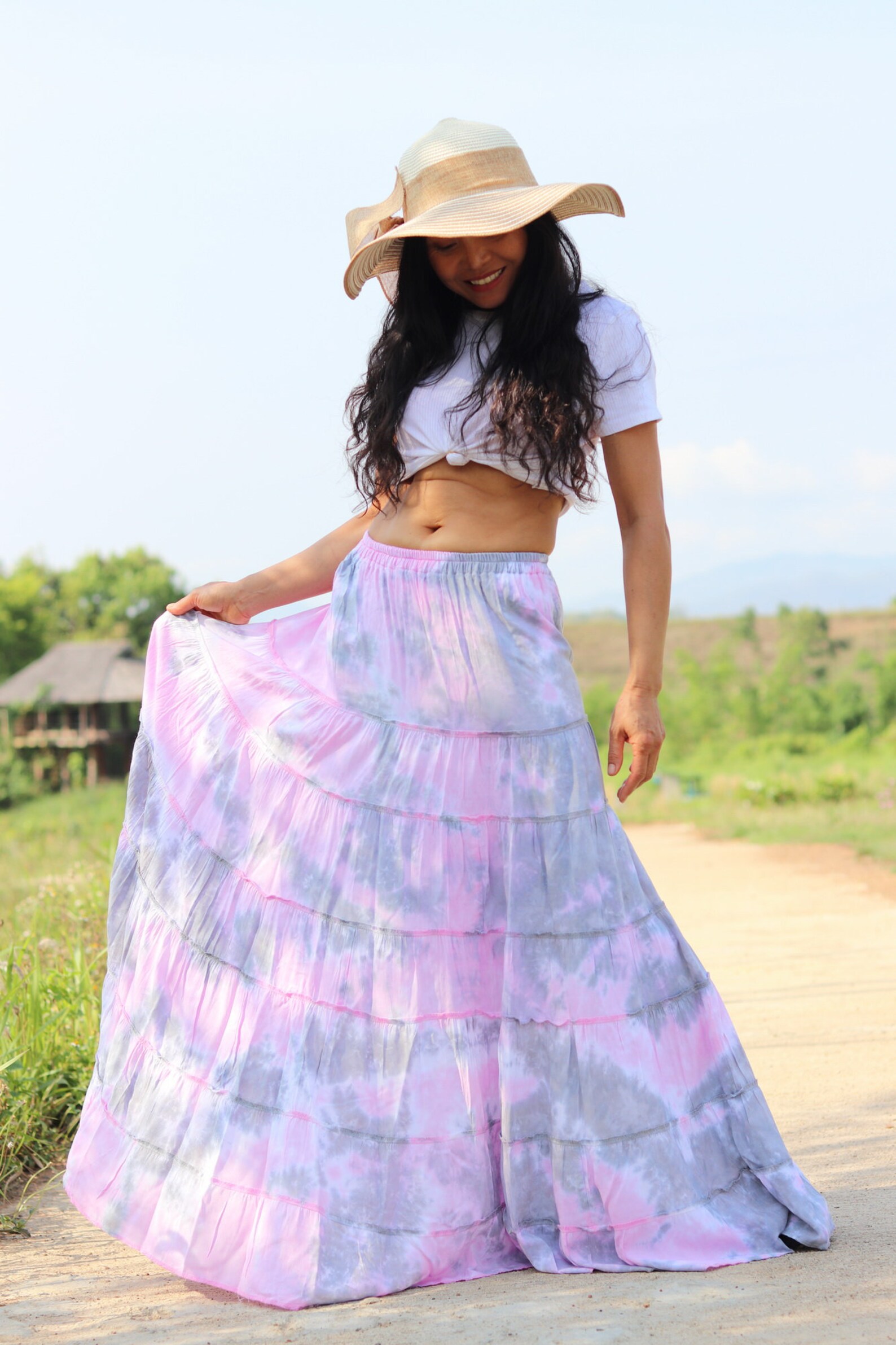 Boho Skirt / Maxi Skirt / Maxi Boho Skirt /Modest Skirt / | Etsy
