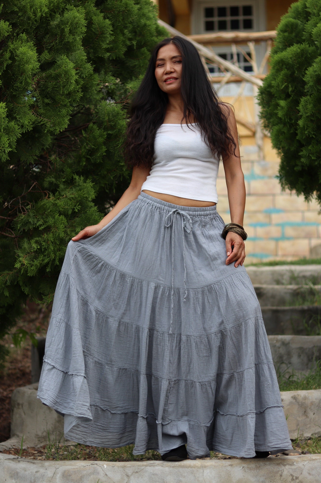 Long Skirt / Long Boho Skirt / Maxi Skirt / Full Length Skirt - Etsy