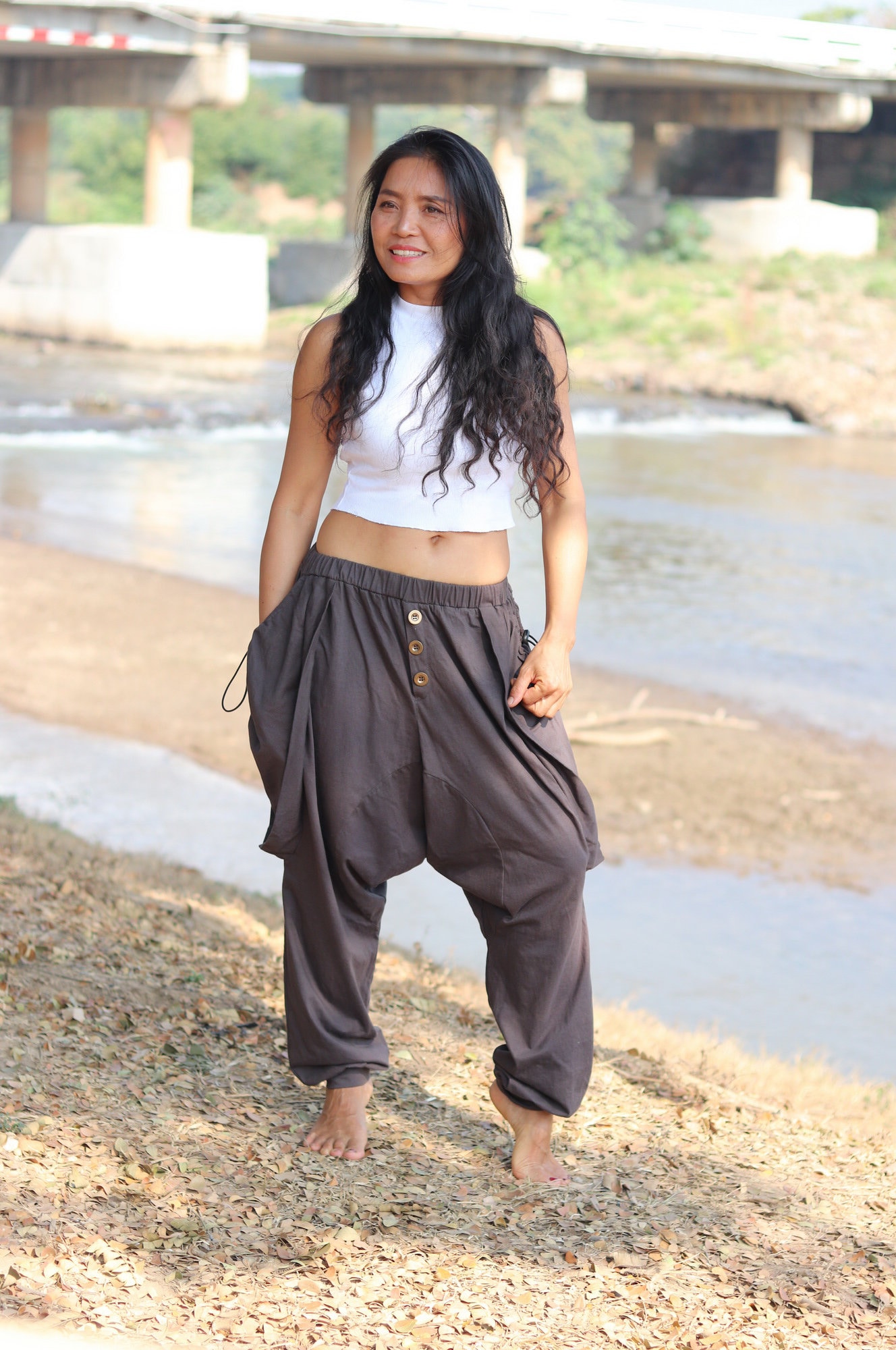 Harem Pants / Yoga Pants / Drop Crotch 