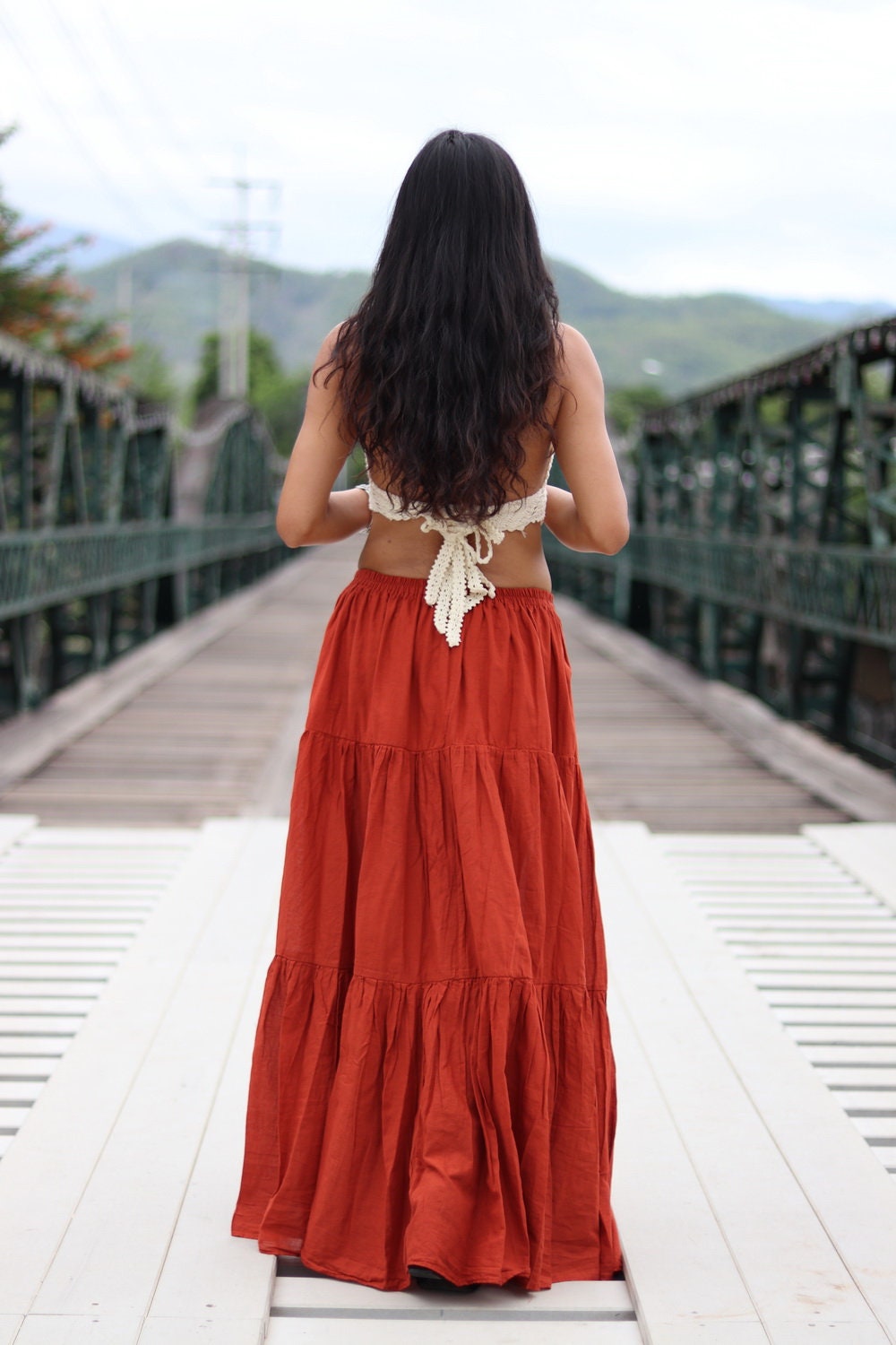 Long Skirt / Long Boho Skirt / Maxi Skirt / Full Length Skirt Etsy