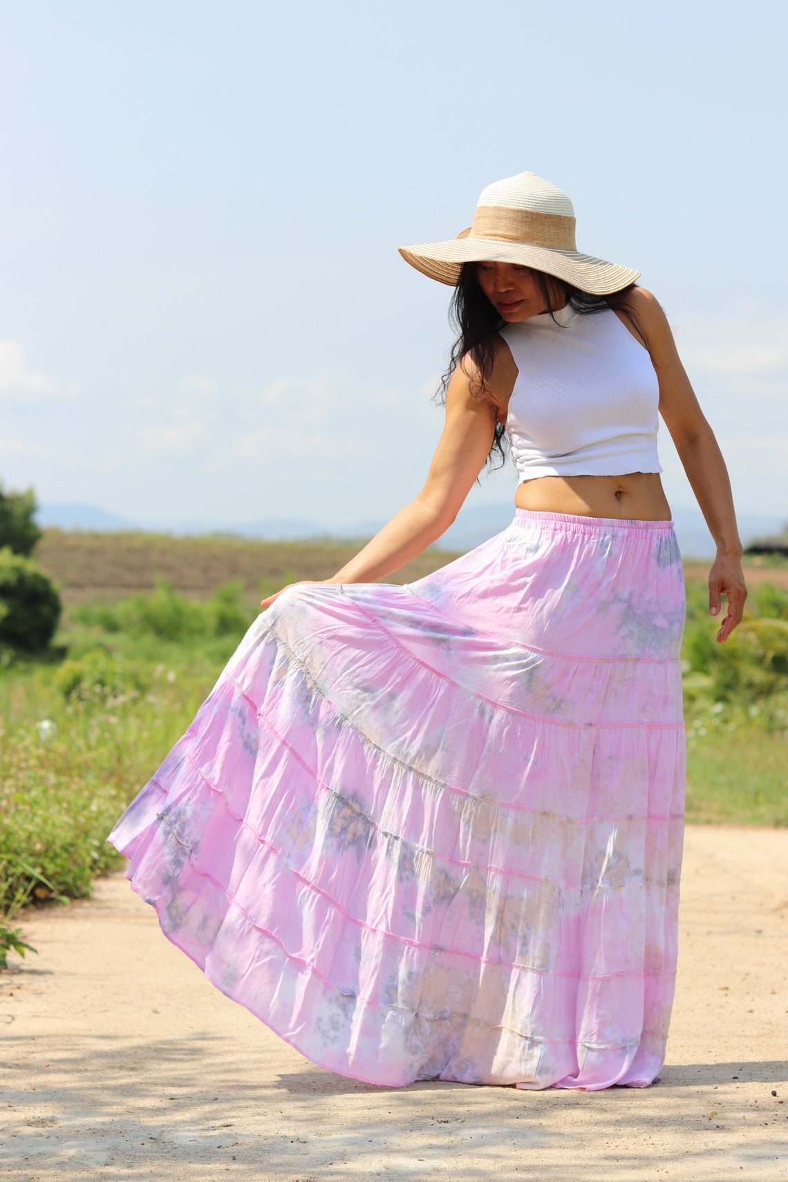 Boho Skirt / Maxi Skirt / Maxi Boho Skirt /Modest Skirt / | Etsy