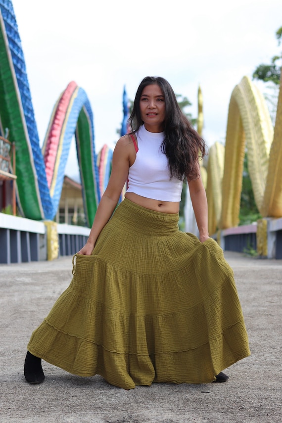 Jupe longue Jupe Longue Boho Jupe Maxi Longue Jupe Modeste
