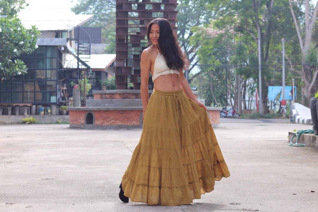 【BAON】Yocott Color Banding Long Skirt ONE COLOR SATIN LONG WOMEN SKIRT BEIGE/BEZHE SKIRTS KLAUDIO