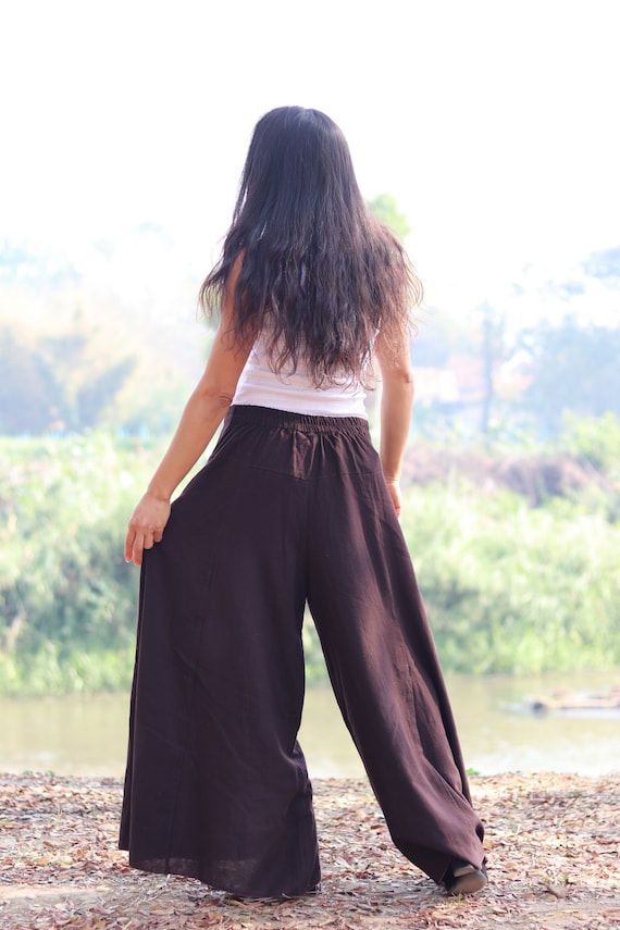 Women Burgundy Belted Top With Bell Bottom Pants