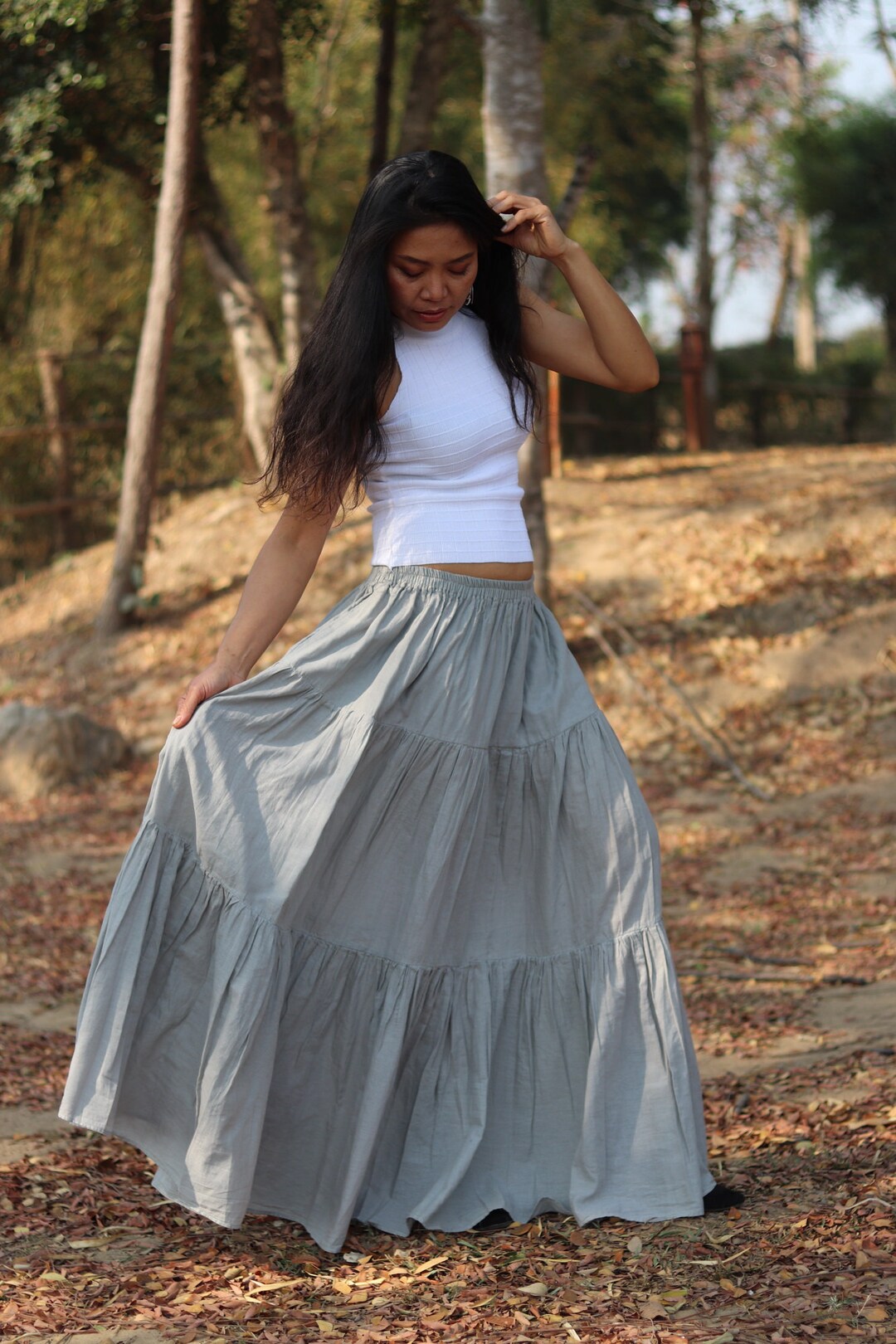 Long Skirt / Long Boho Skirt / Maxi Skirt / Full Length Skirt - Etsy