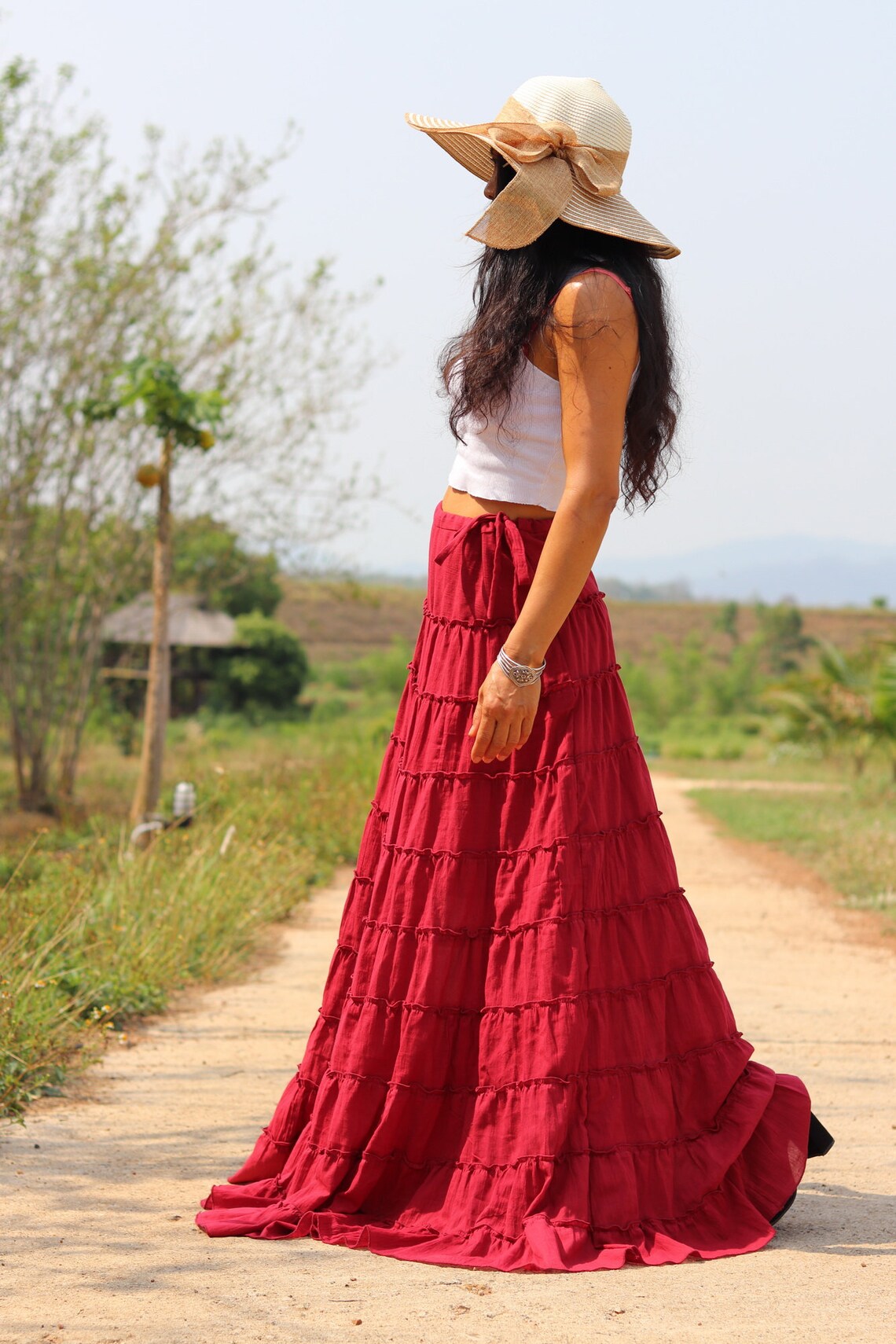 Long Skirt / Boho Skirt /maxi Skirt /full Length Skirt/ Modest Etsy UK