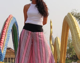 Wide Leg Pants / Skirt Pants / Palazzo Pants / Bell Bottom Pants / Flared Pants / Beach Pants / Boho Pants / Colorful Indian Fabric