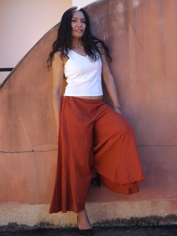burnt orange bell bottoms