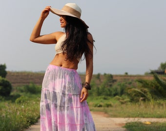 Long Skirt / Long Boho Skirt / Long Maxi Skirt / Maxi Skirt / Boho Skirt / Tie Dye Skirt / Bohemian Skirt/ Modest Skirt/ Boho Skirt