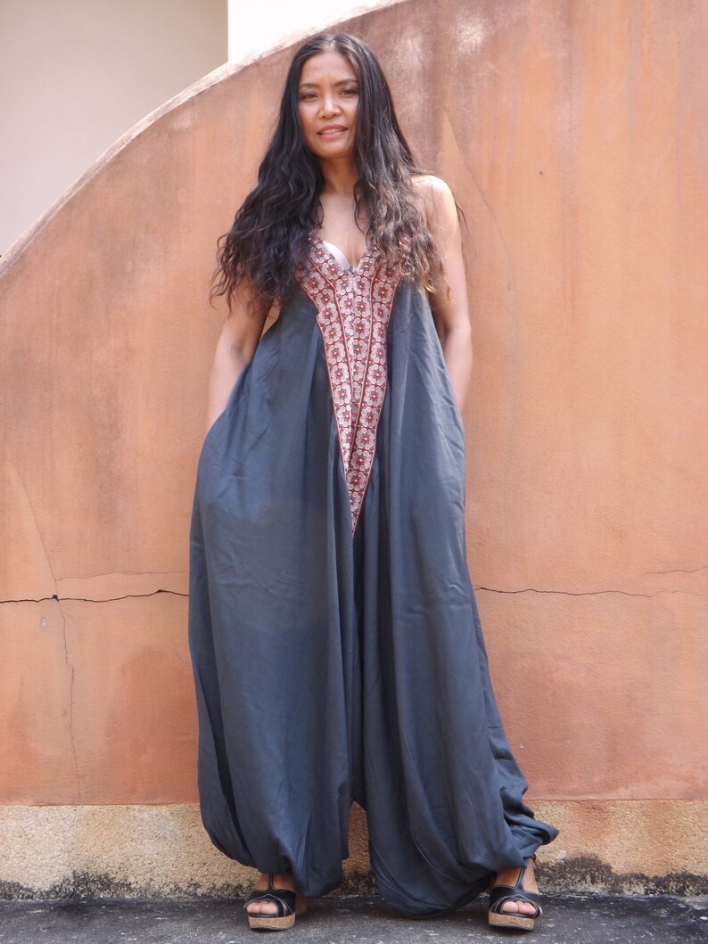 boho jumpsuit plus size