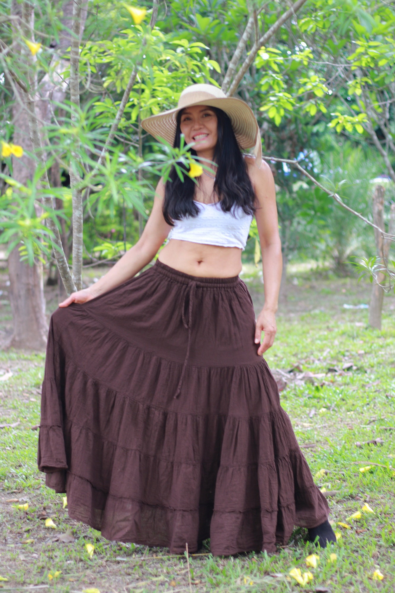 【NONCODE】Tamil cargo slit long skirt Amazon.com: Women Y2k Cargo Long Skirt Low Waist Drawstring