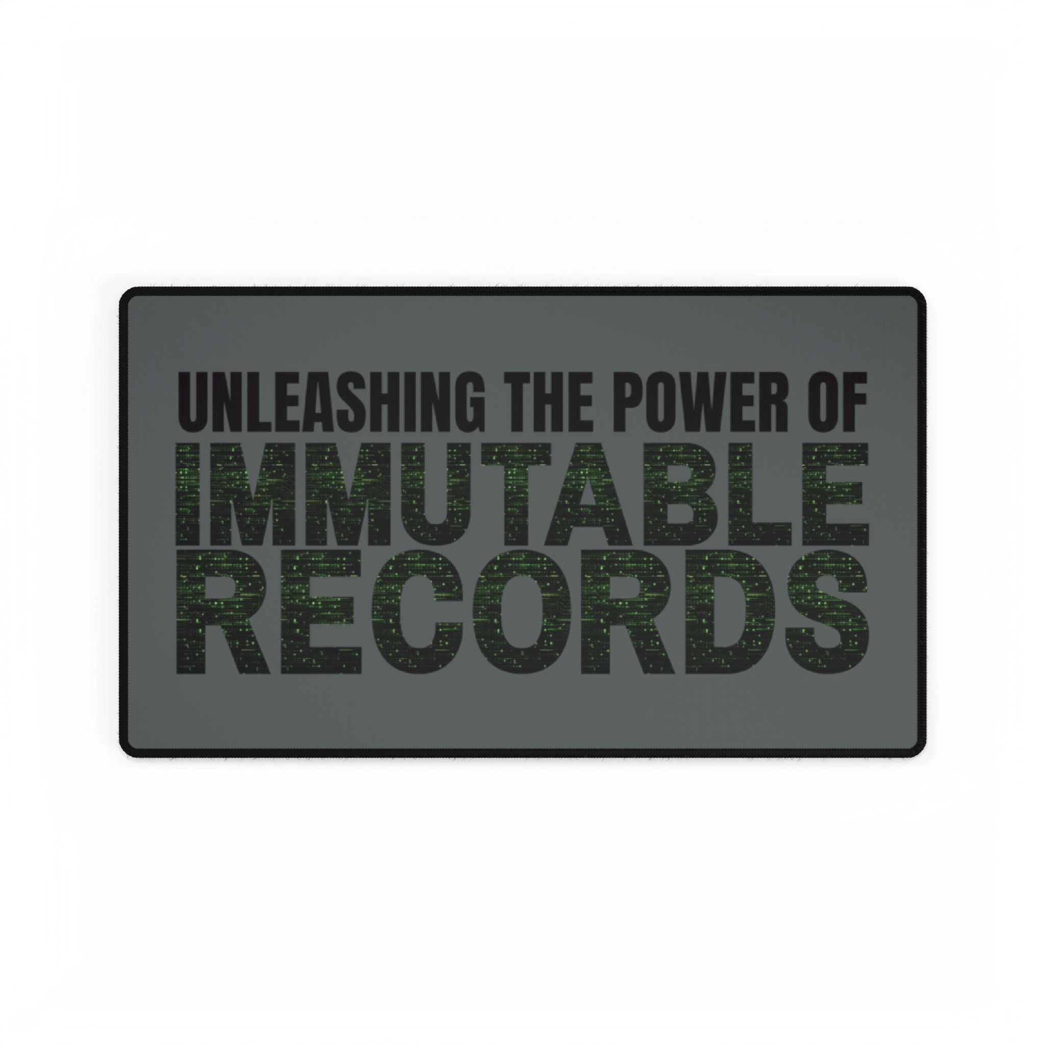 Immutable Records Desk Mat, Crypto Currency Mouse Pad, Blockchain ...