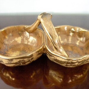 Stangl Grenada Gold Double Dish