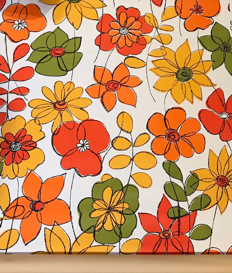Flower Power Wallpaper - Etsy