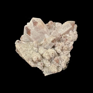 Frosty Red Hematite Included Quartz Twin from the Orange River in Namibia