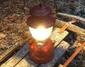 1962 Coleman Lantern Rustic Cabin Decor Red 200A Single Mantle Working Condition
