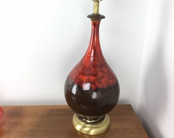 Modernist Drip Glaze Table Lamp