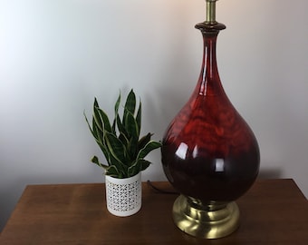 Modernist Drip Glaze Table Lamp