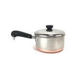 2 Quart Double Circle Logo RevereWare Saucepan with Steamer and Double Boiler Inserts