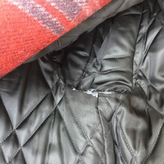 Vintage Pendleton Wool Coat * Size Large * Red, B… - image 9